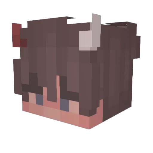 fmias Minecraft avatar head, 3D render