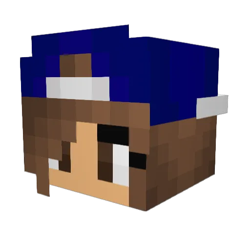 fmihelios Minecraft avatar head, 3D render