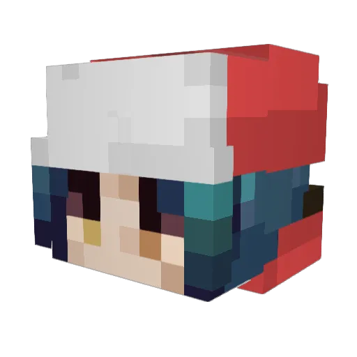 fmontemor Minecraft avatar head, 3D render