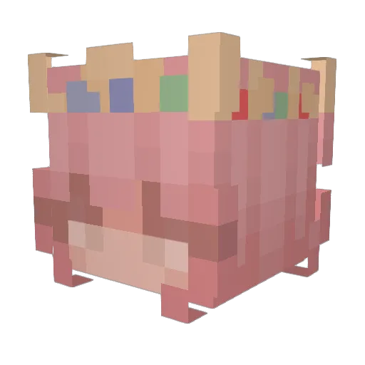 fmoru Minecraft avatar head, 3D render