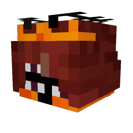 fmoth Minecraft avatar head, 3D render