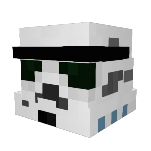 fmwrath Minecraft avatar head, 3D render