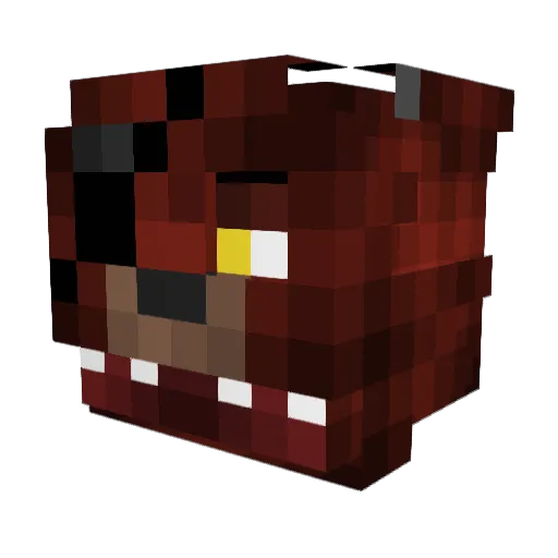 fnaf_nerd Minecraft avatar head, 3D render