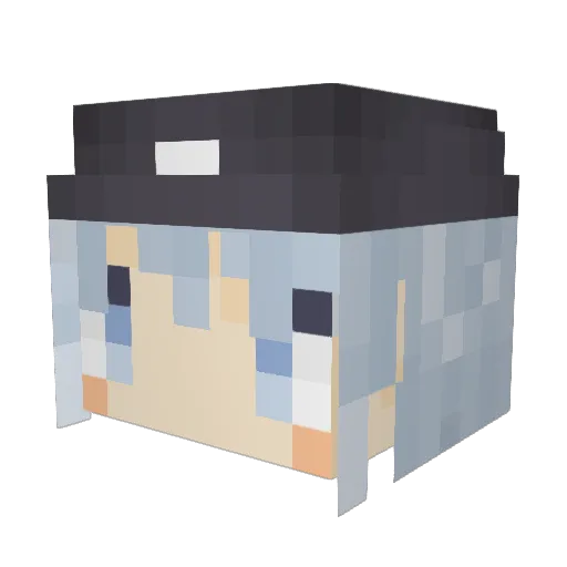 fnafna08 Minecraft avatar head, 3D render
