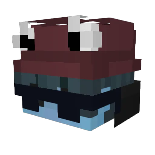 fnalylol Minecraft avatar head, 3D render
