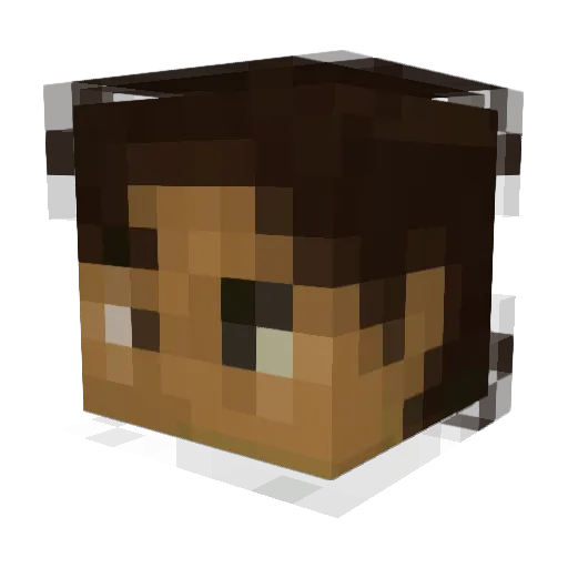fnc78 Minecraft avatar head, 3D render