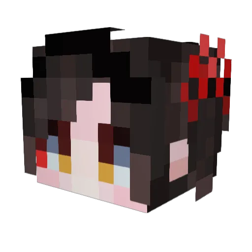 fnzkdi Minecraft avatar head, 3D render