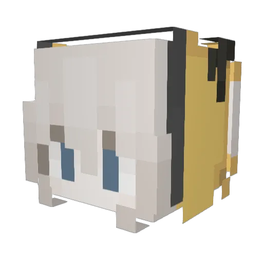 fobee3 Minecraft avatar head, 3D render