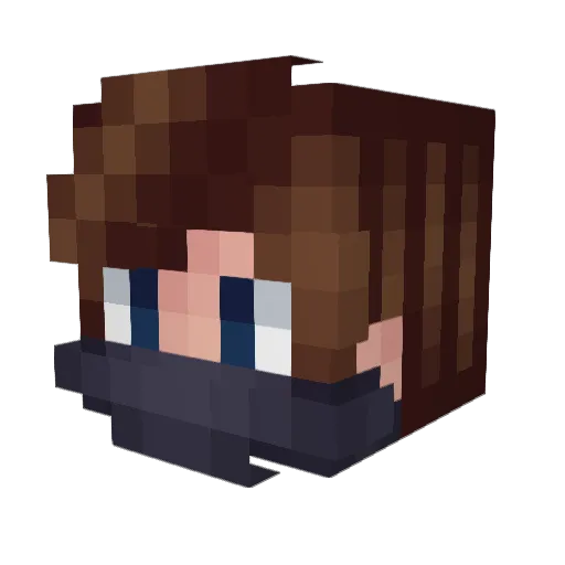 focusgg Minecraft avatar head, 3D render