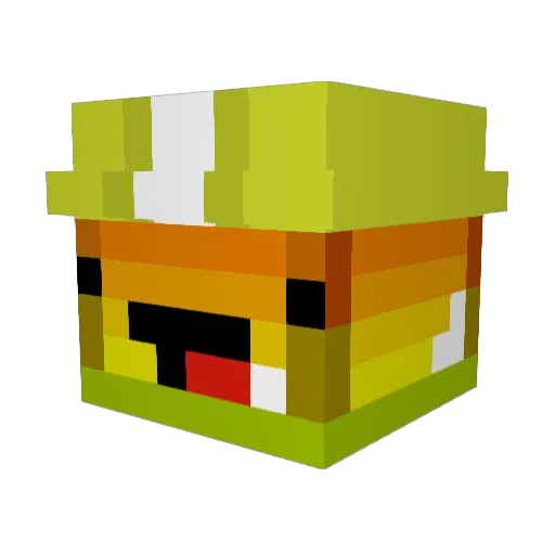 foeev Minecraft avatar head, 3D render