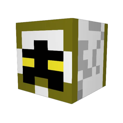 foego Minecraft avatar head, 3D render