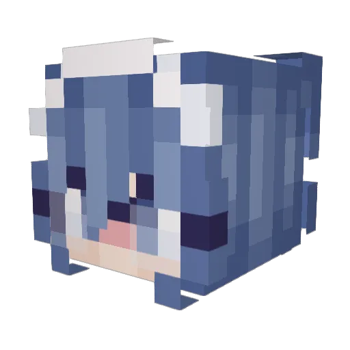 fofinhowo Minecraft avatar head, 3D render