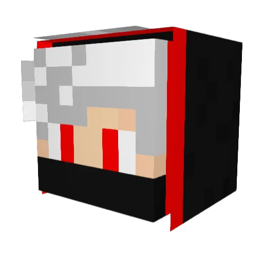 fofitchy Minecraft avatar head, 3D render