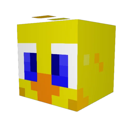foggintown Minecraft avatar head, 3D render