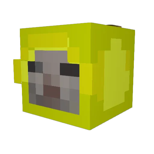 foggydana Minecraft avatar head, 3D render
