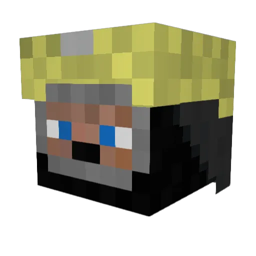fogoperator Minecraft avatar head, 3D render