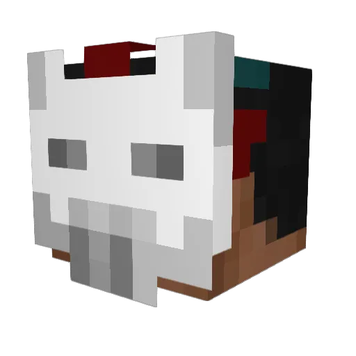 fokist Minecraft avatar head, 3D render