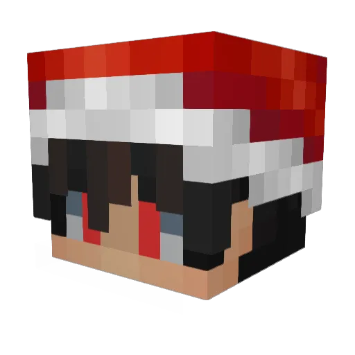 fokyssnick Minecraft avatar head, 3D render