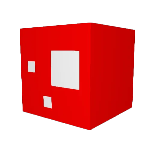 folate Minecraft avatar head, 3D render