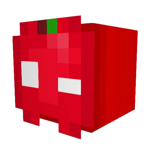 foldering Minecraft avatar head, 3D render