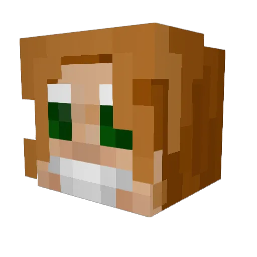 folkbhain Minecraft avatar head, 3D render