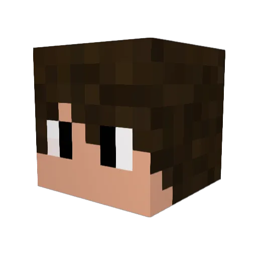 folkbluez Minecraft avatar head, 3D render
