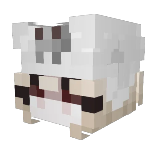folklorism Minecraft avatar head, 3D render
