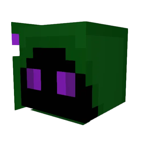 folklouve Minecraft avatar head, 3D render