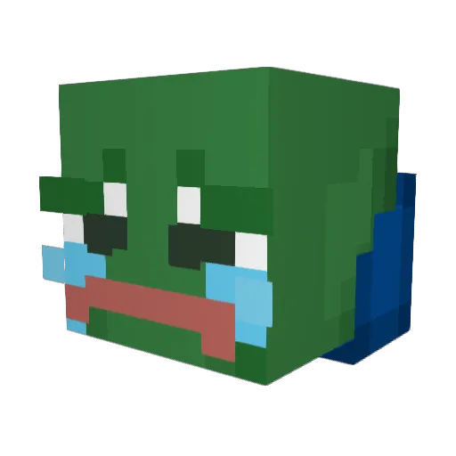 folkstyler Minecraft avatar head, 3D render