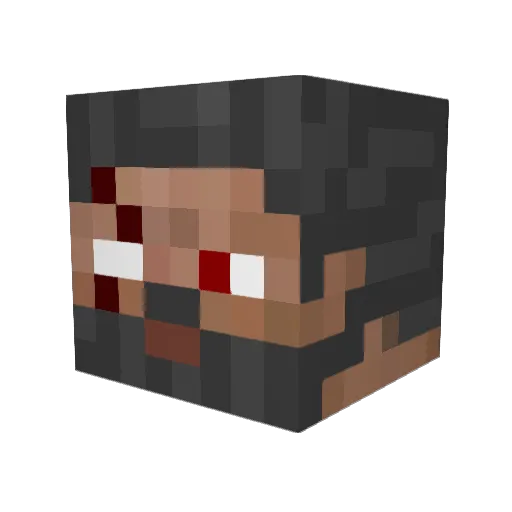 follem Minecraft avatar head, 3D render
