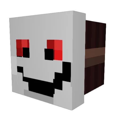 follower09 Minecraft avatar head, 3D render