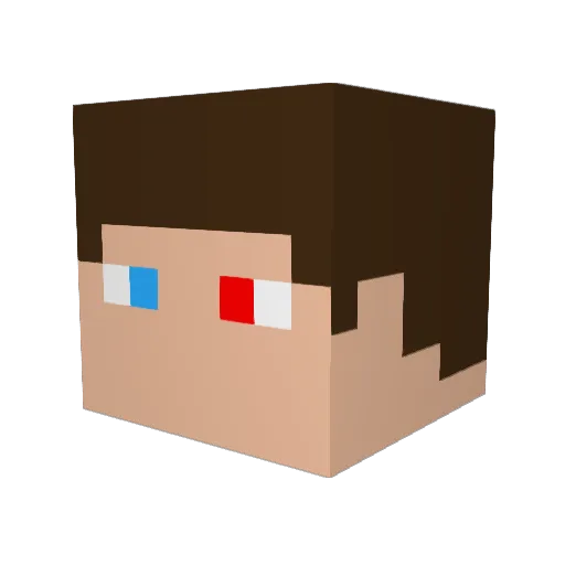 fon_Jager Minecraft avatar head, 3D render
