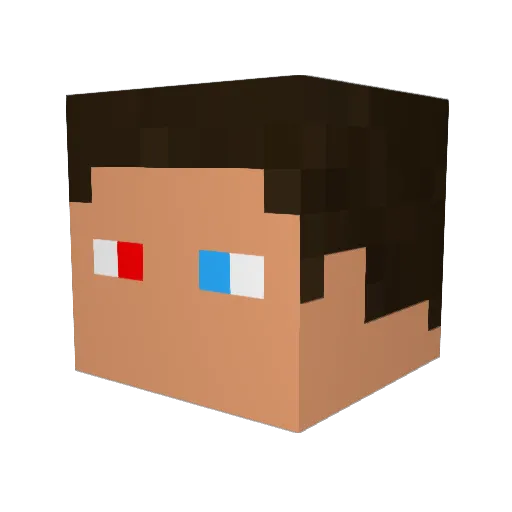 fon_Jager Minecraft avatar head, 3D render