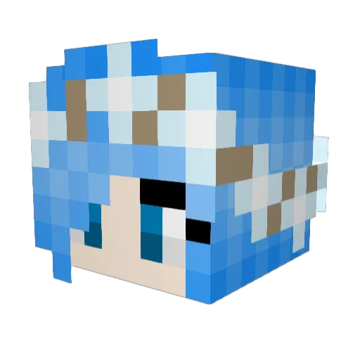 fong0120 Minecraft avatar head, 3D render