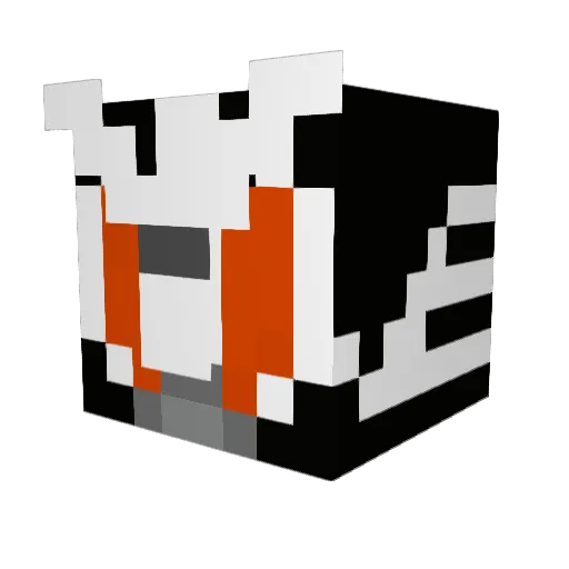 fonquisha Minecraft avatar head, 3D render