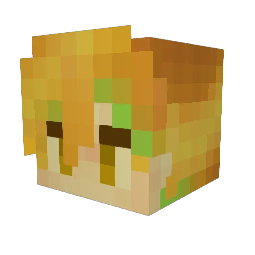 fontenmo Minecraft avatar head, 3D render