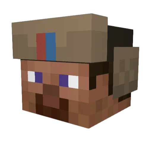 foobar0 Minecraft avatar head, 3D render