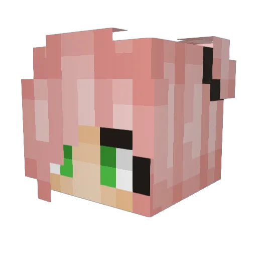 food716 Minecraft avatar head, 3D render