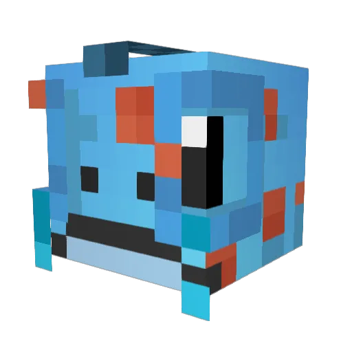 foodbeast Minecraft avatar head, 3D render