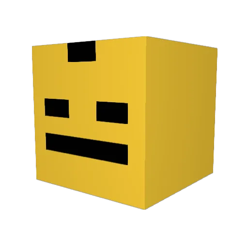 foodoru Minecraft avatar head, 3D render