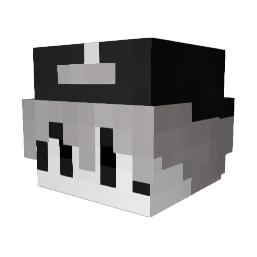 foodyee Minecraft avatar head, 3D render