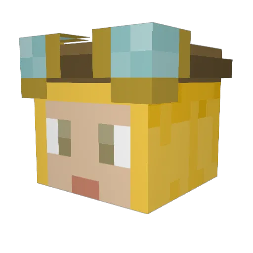foofee11 Minecraft avatar head, 3D render