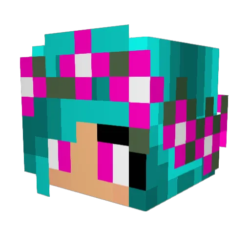 foofreemines Minecraft avatar head, 3D render