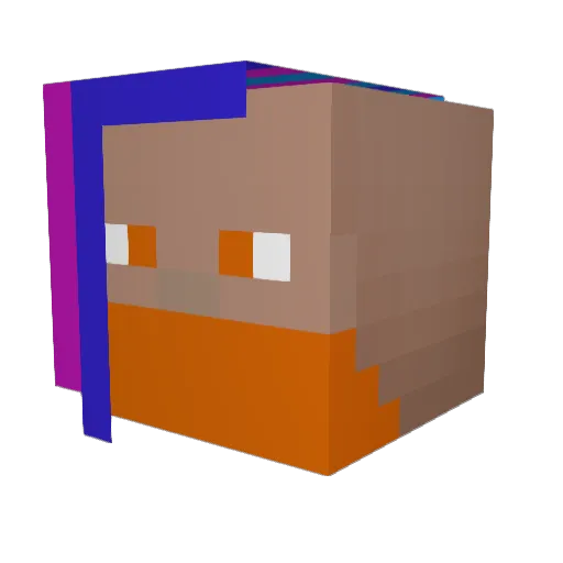 foolish_magician Minecraft avatar head, 3D render