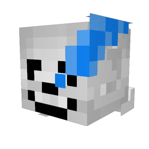 foolwastaken Minecraft avatar head, 3D render