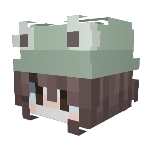 foolzaki Minecraft avatar head, 3D render
