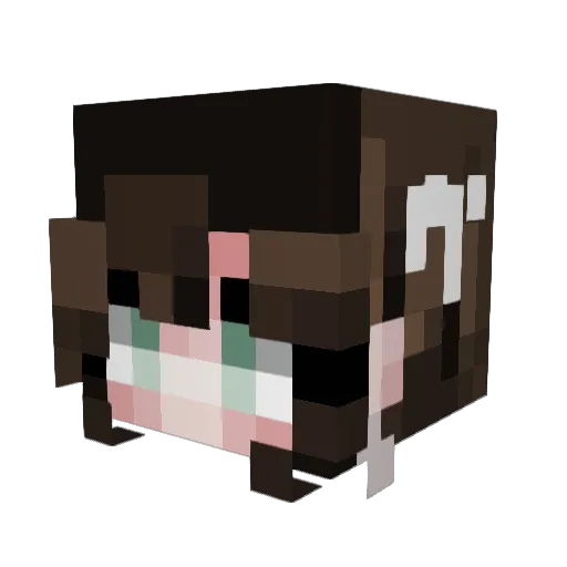 foonife Minecraft avatar head, 3D render