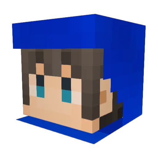 fooooozo Minecraft avatar head, 3D render