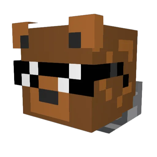 foosner Minecraft avatar head, 3D render