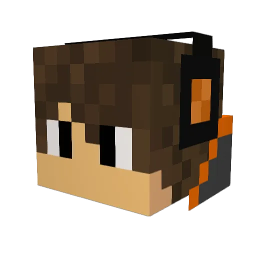 footballlandon Minecraft avatar head, 3D render